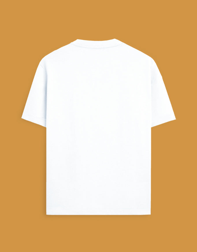 Back view of the Lord Ram orange t shirt from Old N Pal in a plain design