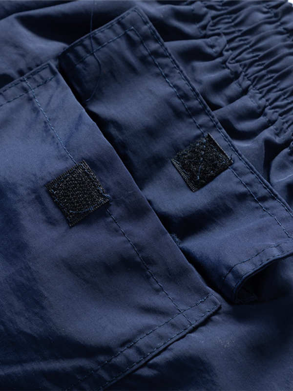 Close-up of Kakaclo men's quick-dry summer shorts featuring adjustable waistband for comfort