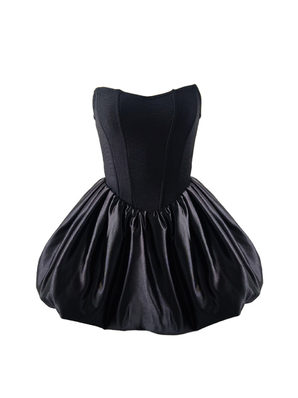 Kakaclo Royal Fashion Tutu Dress in Black with a Structured Bodice and Fluffy Skirt