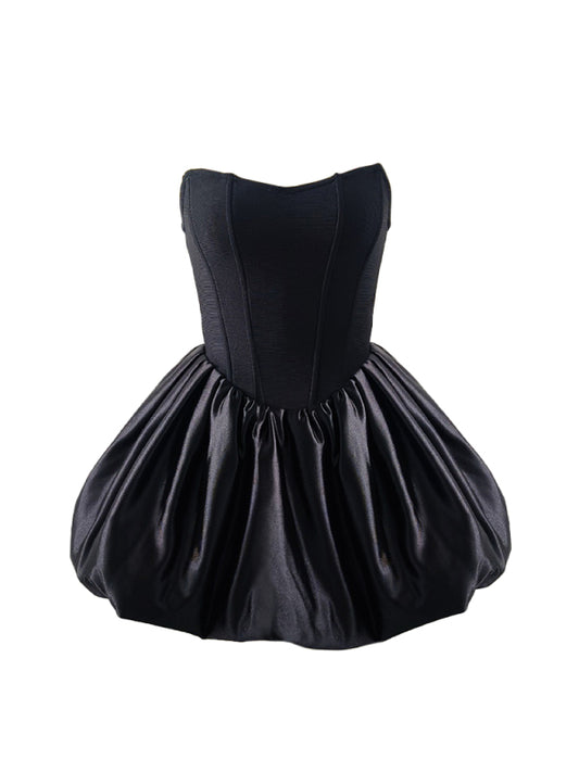 Kakaclo Royal Fashion Tutu Dress in Black with a Structured Bodice and Fluffy Skirt