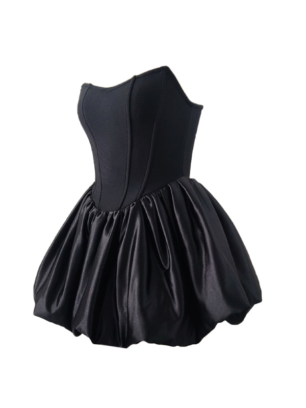 Black Kakaclo Royal Fashion Tutu Dress with a Structured Bodice and Fluffy Skirt